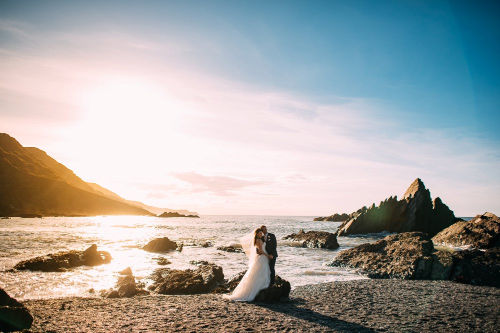 the couple on the beach in the sunshine albert palmer photography